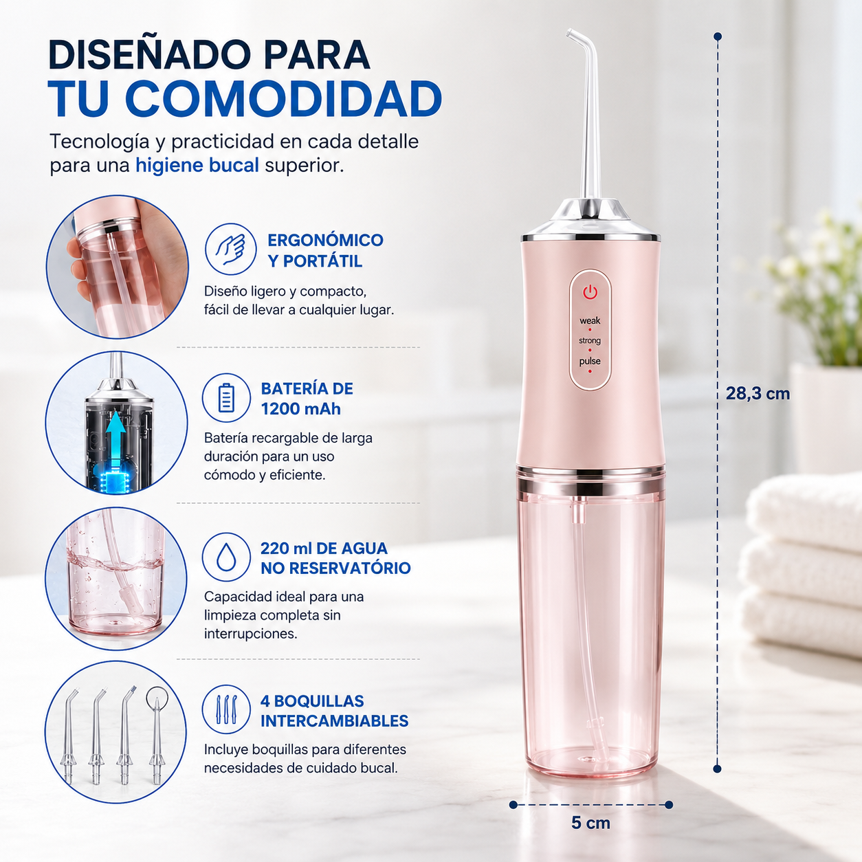 Irrigador Bucal Portátil