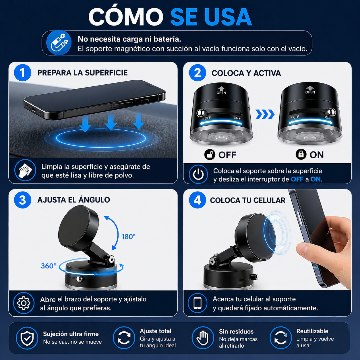 Soporte Celular Magnetico X2