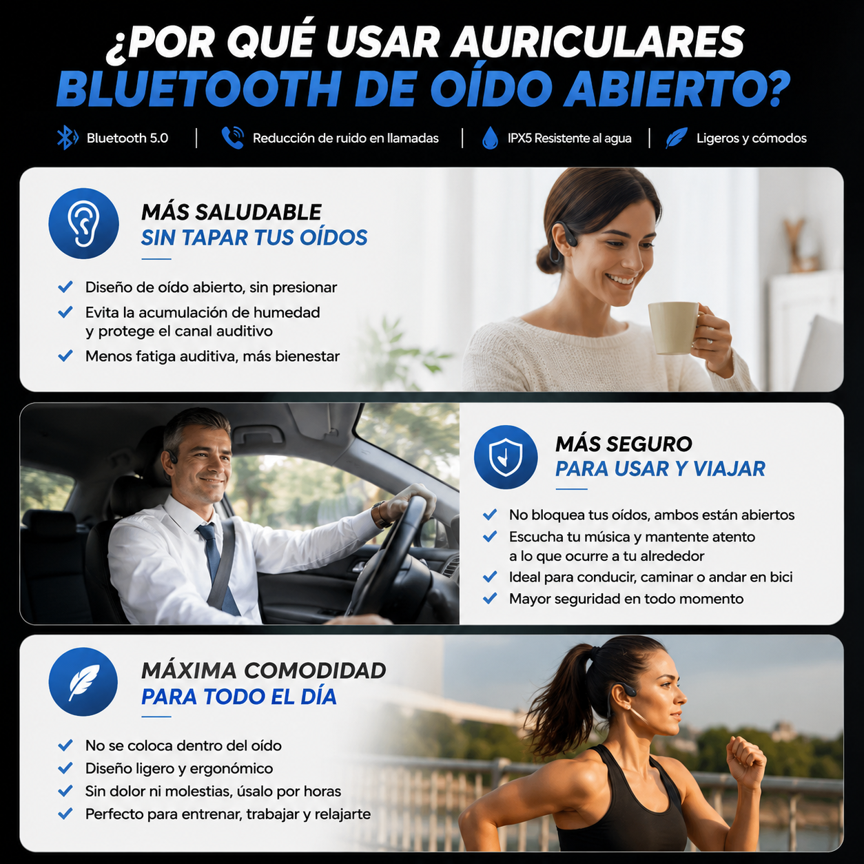 Auriculares Bluetooth Gamer+Adaptador5.0