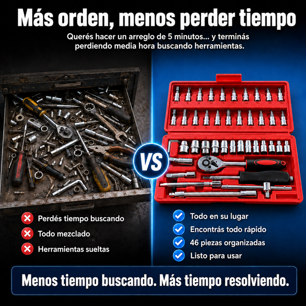 Kit de herramientas 46 piezas