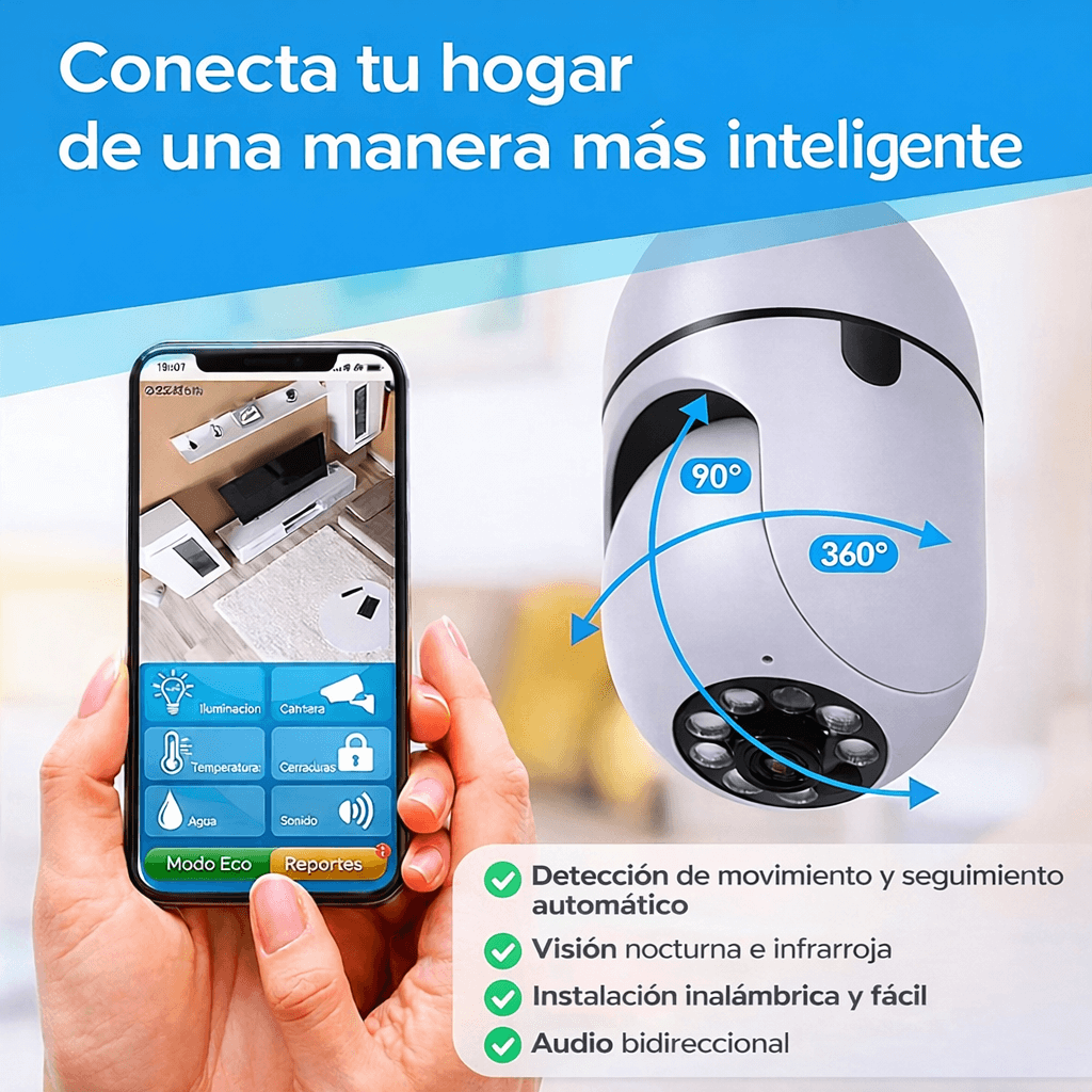 Camara tipo ampolleta 360°