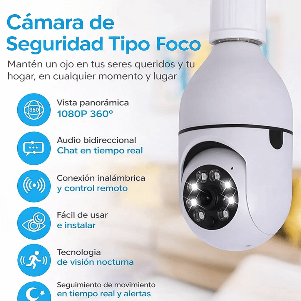 Camara tipo ampolleta 360°