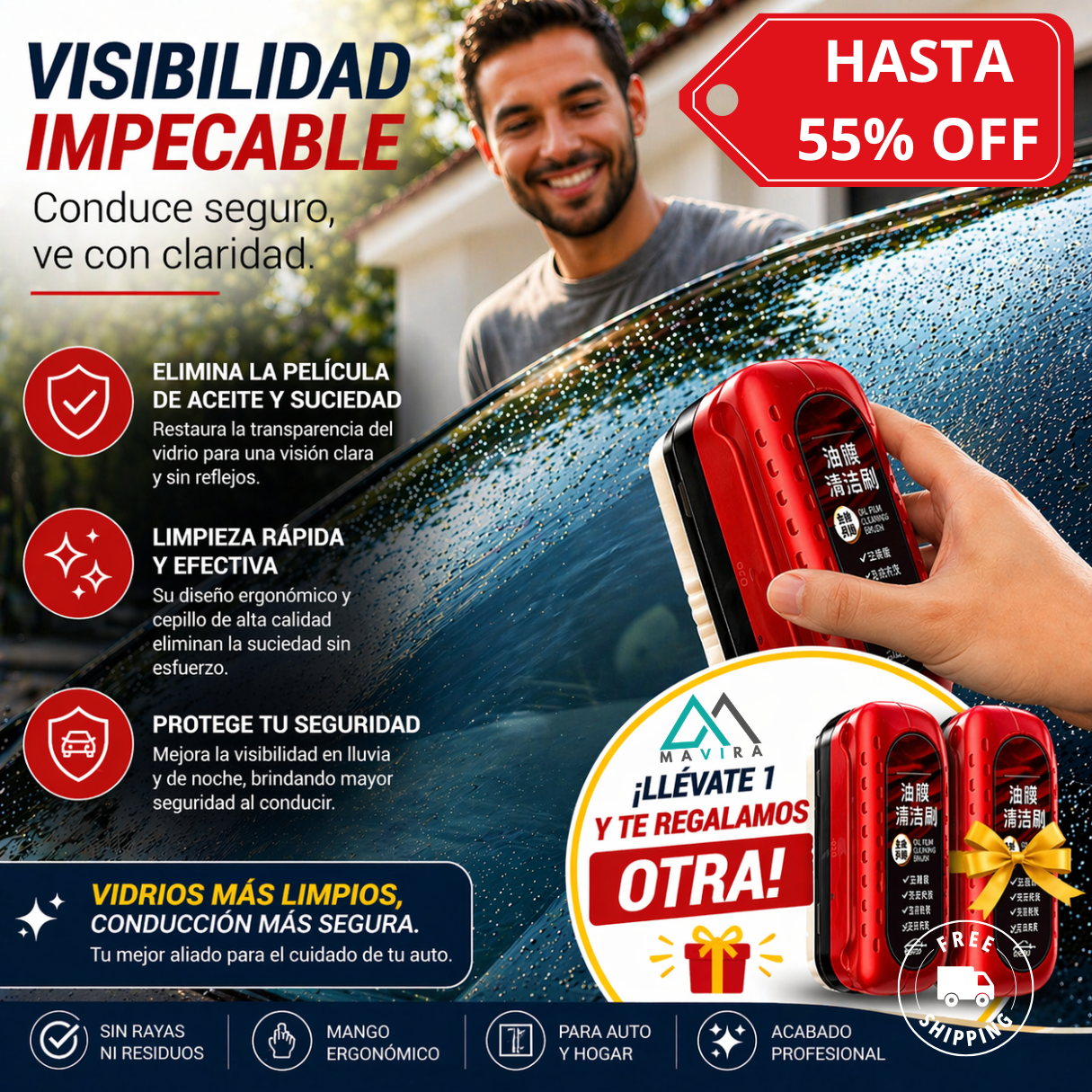 Pack 2 Cepillos Anti Empanante SC