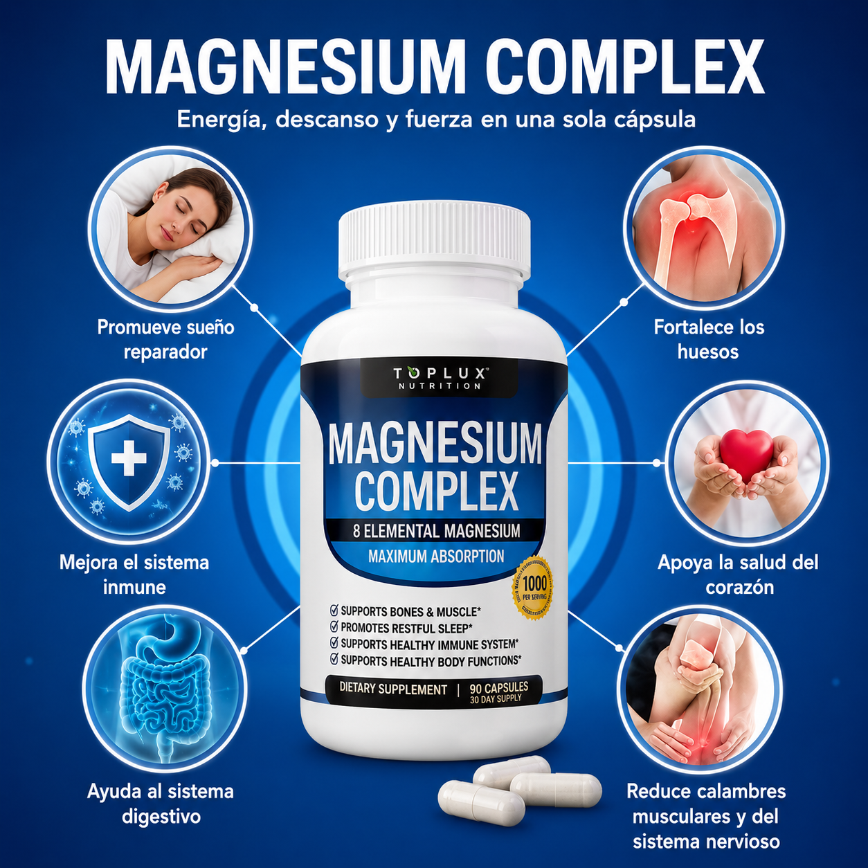 MAGNESIO COMPLEX 8 ELEMENTAL 1000 mg