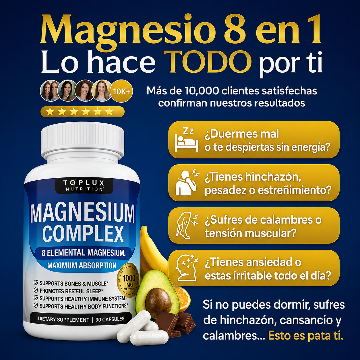 MAGNESIO COMPLEX 8 ELEMENTAL 1000 mg
