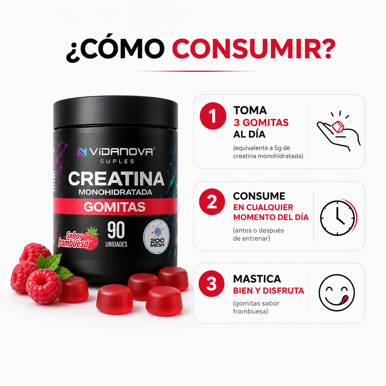 GOMITAS CREATINA - 90 UNID