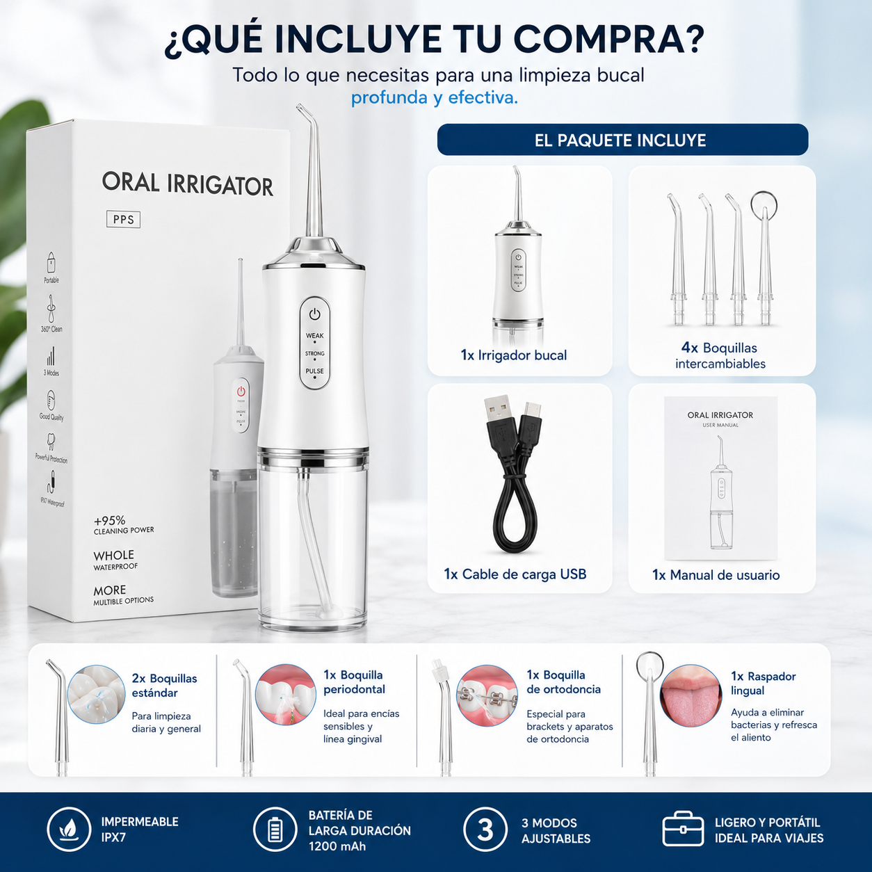 Irrigador Bucal Portátil