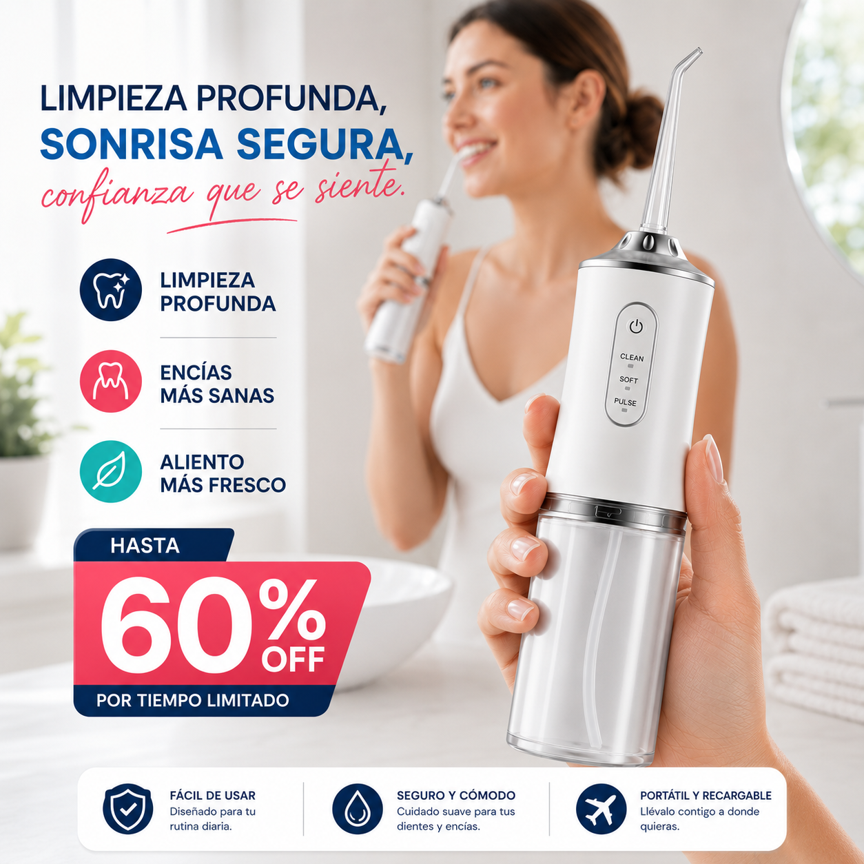 Irrigador Bucal Portátil