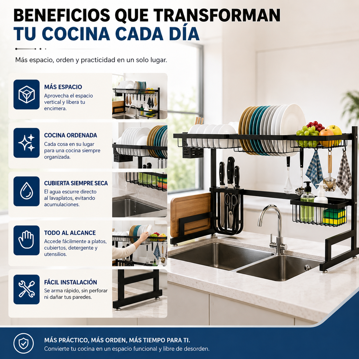 RACK 85CM DE COCINA