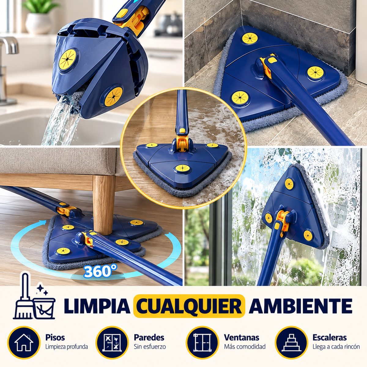 Mopa Giratoria Multifuncional