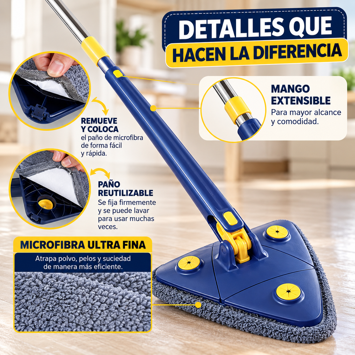 Mopa Giratoria Multifuncional