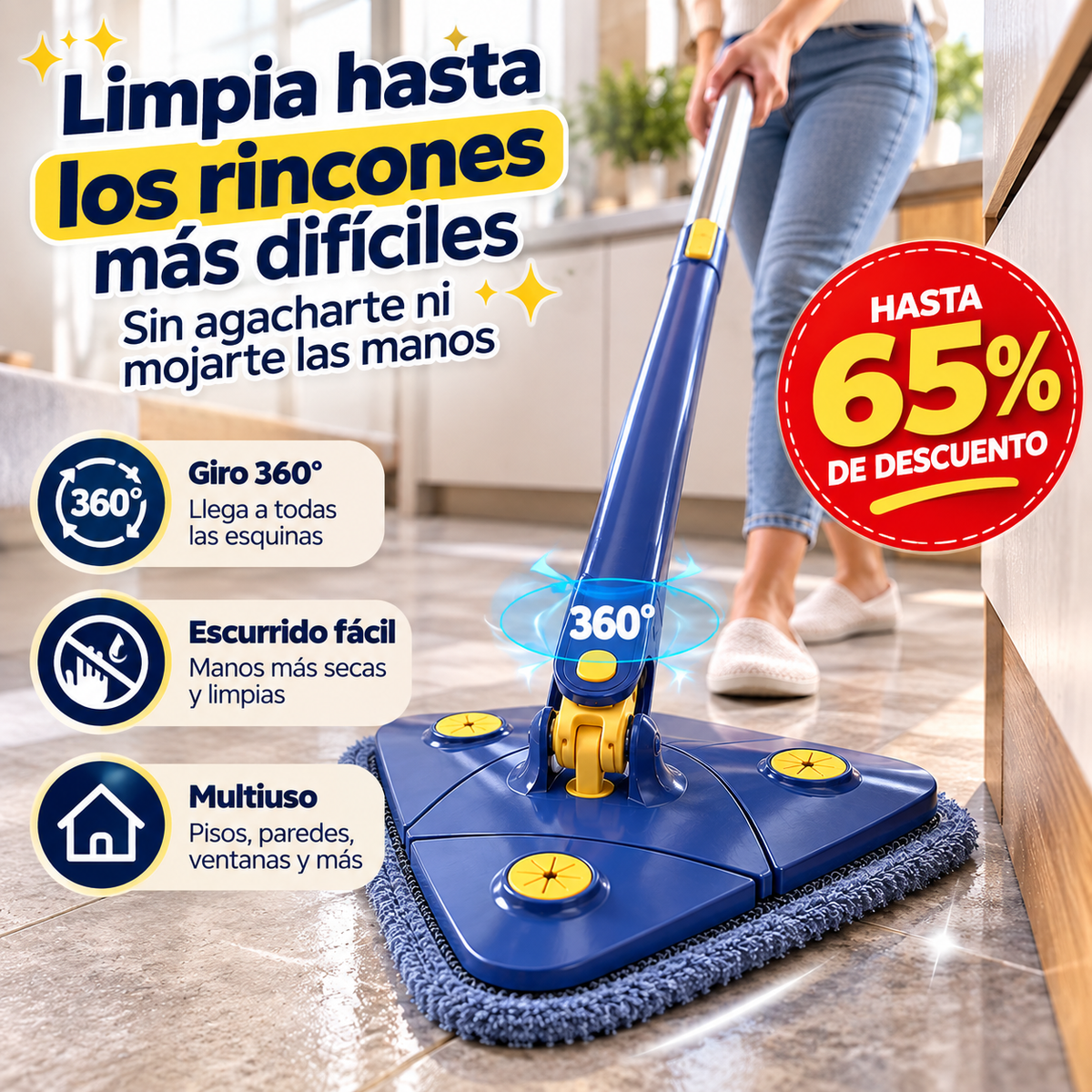 Mopa Giratoria Multifuncional