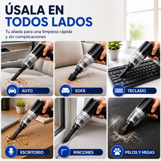 ASPIRADORA INALAMBRICA RECARGABLE USB
