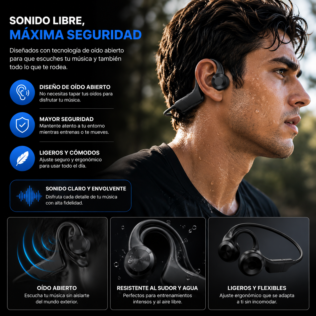 Auriculares Bluetooth Gamer+Adaptador5.0