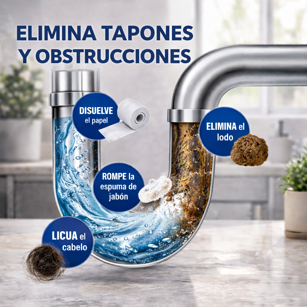 Polvo Limpiador De Drenaje x3pcs