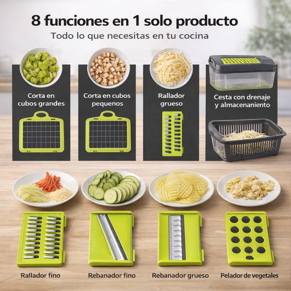 CORTADOR MULTIFUNCIONAL 8 EN 1